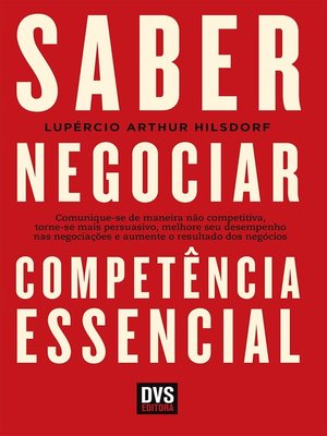 cover image of Saber Negociar